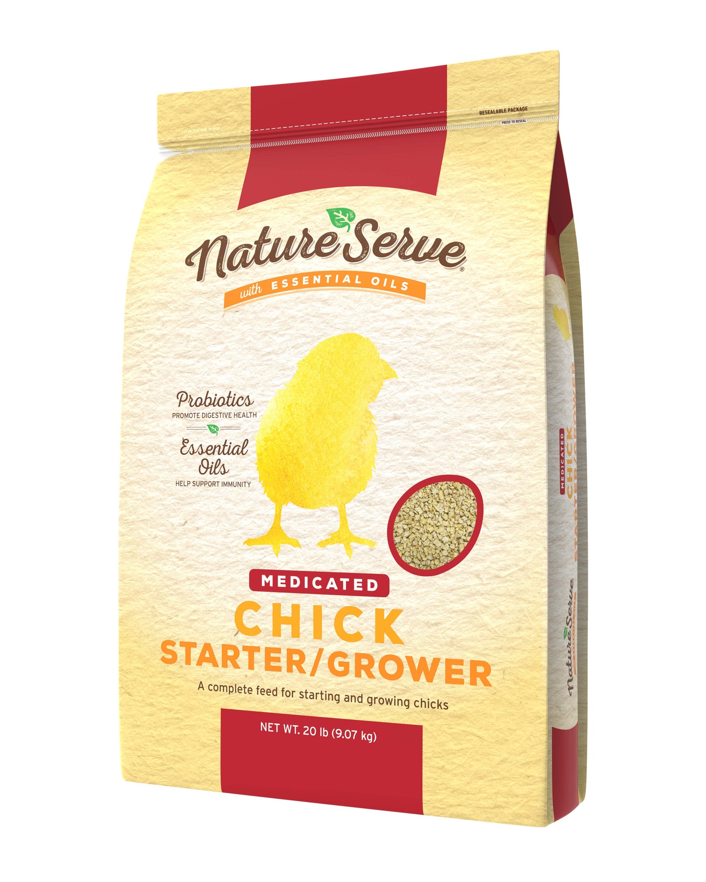 NatureServe Chick Starter Medicated - 20 lbs.