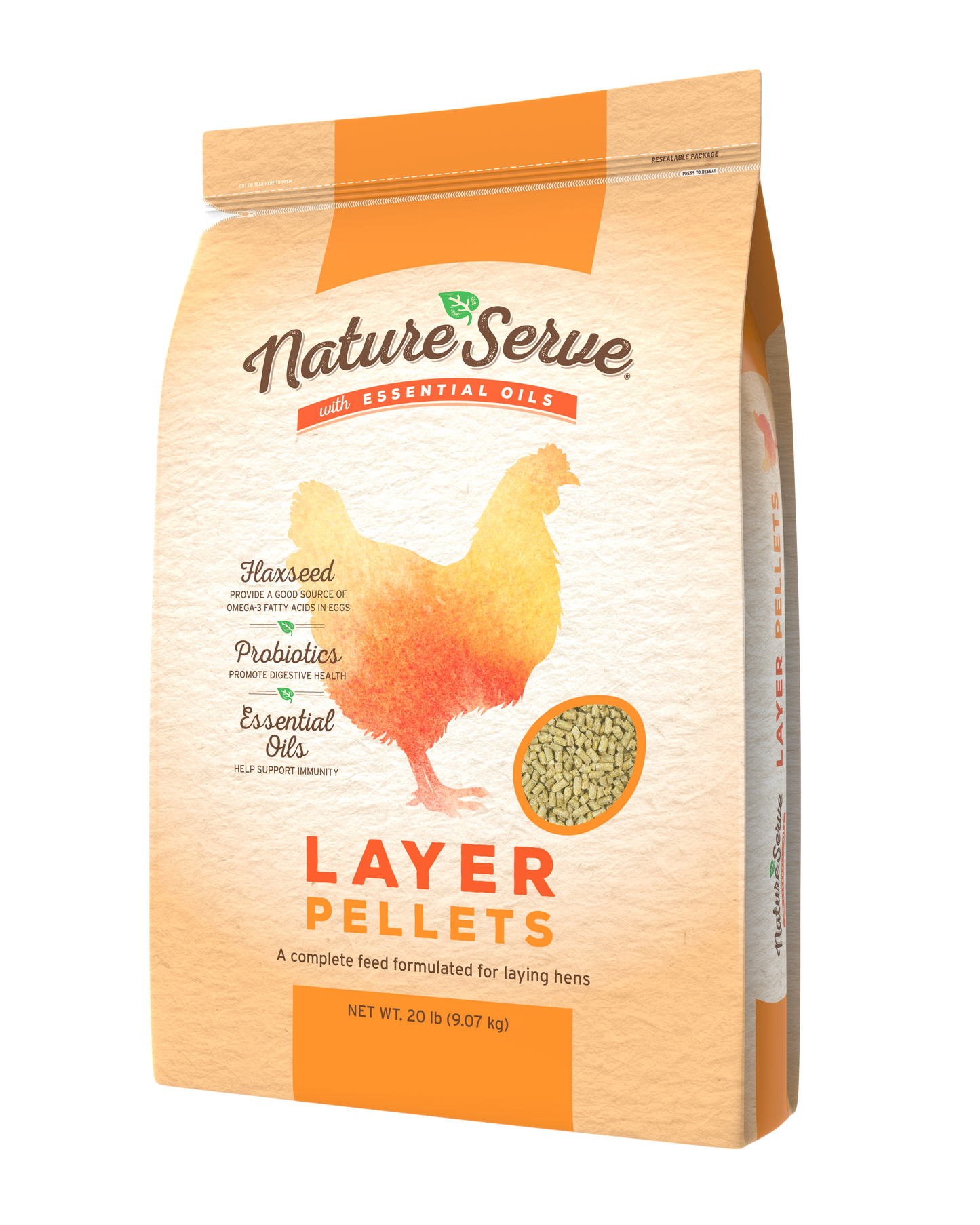 NatureServe Layer Pellets - 20 lbs.